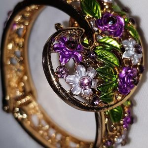 Gold Plated Bracelet, with Rhinestone