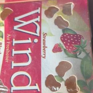 Wind Air Freshner, Strawberry Black in Small Packs.