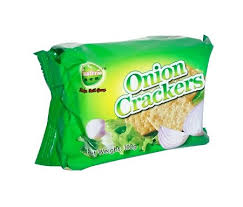 Onion Cream Crackers- 100g, Medium Size.