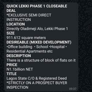 QUICK LEKKI PHASE 1 CLOSEABLE DEAL* *EXCLUSIVE SEMI DIRECT INSTRUCTION