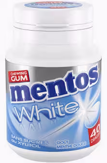 Mentos White Chewing Gum