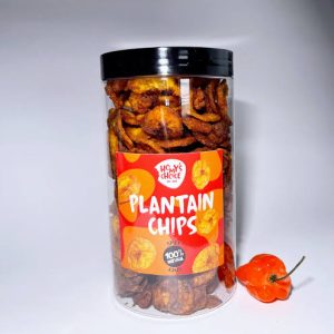 Plantain Chips  Packed in a Jar